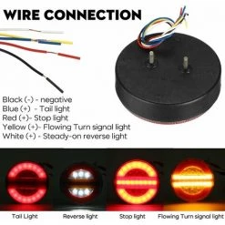 MONLY 2 STÜCKE 24 V 49 LED Hamburger Rücklichter Sequenzielle Dynamische Anzeige Für Lkw Bus -Anhänger & Zubehör Verkäufe 69381352 4