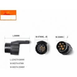 MONLY 12-V-Fahrzeuganhänger-Adapter Kunststoff-Anhänger-Adapter 7-poliger Auf 13-poliger Stecker Elektrischer Wohnwagen-Schleppadapter Konverter Anhängerkupplung Passend Für LKW, 9 MONLY 12-V-Fahrzeuganhänger-Adapter Kunststoff-Anhänger-Adapter 7-poliger Auf 13-poliger Stecker Elektrischer Wohnwagen-Schleppadapter Konverter Anhängerkupplung Passend Für LKW, -Anhänger & Zubehör Verkäufe 69381440 5