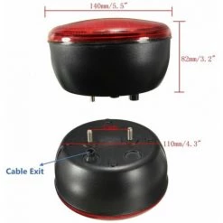 MONLY Stücke 5,5 "12 V/24 V Universal Anhänger Runde Rücklicht Wohnwagen Lkw Wasserdichte LED Rücklicht Kontrollleuchte -Anhänger & Zubehör Verkäufe 69381485 4
