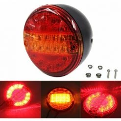 MONLY Stücke 5,5 "12 V/24 V Universal Anhänger Runde Rücklicht Wohnwagen Lkw Wasserdichte LED Rücklicht Kontrollleuchte -Anhänger & Zubehör Verkäufe 69381485 5