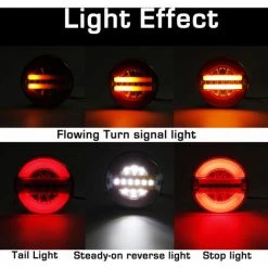 MONLY 4x 24V LED Hamburger Rücklichter Sequenzielle Dynamische Blinker LKW LKW -Anhänger & Zubehör Verkäufe 69381567 5