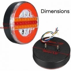 MONLY 24V 49LED Sequentielle Dynamische Hamburger-Rücklicht-Anzeige Für LKW-Bus -Anhänger & Zubehör Verkäufe 69381769 5