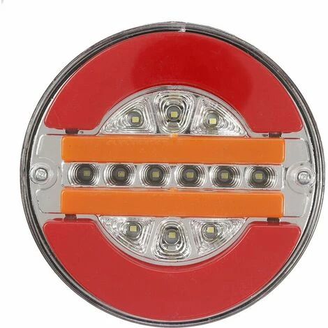 MONLY 2x 24V LED Hamburger Hintere Sequentielle Rückleuchten Dynamische Blinker-LKW-Lampe 2 MONLY 2x 24V LED Hamburger Hintere Sequentielle Rückleuchten Dynamische Blinker-LKW-Lampe – Bild 2