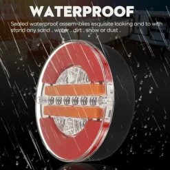 MONLY 2x 24V LED Hamburger Hintere Sequentielle Rückleuchten Dynamische Blinker-LKW-Lampe 8 MONLY 2x 24V LED Hamburger Hintere Sequentielle Rückleuchten Dynamische Blinker-LKW-Lampe -Anhänger & Zubehör Verkäufe 69382035 4