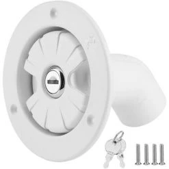 NAXUNNN Wassereinfülldeckel, Abschließbarer Schwerkraft-Wassereinlass Frischwasser-Einfüllfilter Mit 2 Schlüsseln Für Wohnwagen-Bootsanhänger