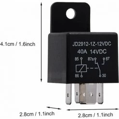 NAXUNNN 5 Stück Relais 12V 40A 5 Pin SPDT, Modell-Nr.: JD2912-1Z-12V40A 14VDC, Leistungsschalter-Relais-Schütz, Auto-Schalter, Auto-Relais -Anhänger & Zubehör Verkäufe 69439665 4