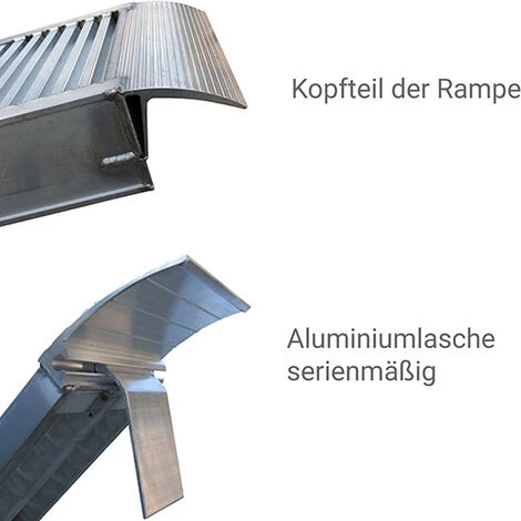 LADERAMPE-EXPERTEN - MATISERE Perforierte Alu Laderampe 1,50m Ohne Rand 1450kg Traglast - Breite 615mm - Als Einzelstück - M030B3/15/2U 5 LADERAMPE-EXPERTEN - MATISERE Perforierte Alu Laderampe 1,50m Ohne Rand 1450kg Traglast - Breite 615mm - Als Einzelstück - M030B3/15/2U – Bild 5