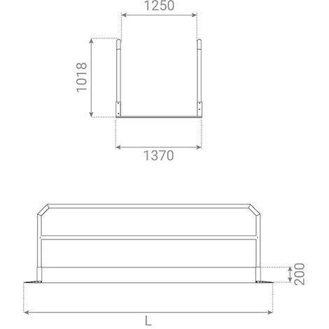 LADERAMPE-EXPERTEN - MATISERE Fußgängerbrücke - 2,26 M Lange Rampe Für 1,60 M Breiten Graben - MP22/12U 2 LADERAMPE-EXPERTEN - MATISERE Fußgängerbrücke - 2,26 M Lange Rampe Für 1,60 M Breiten Graben - MP22/12U – Bild 2