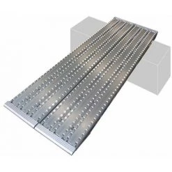 LADERAMPE-EXPERTEN - MATISERE Alu Laderampe 1m Geriefelt - Breite 450mm - Traglast Bis 29t - Als Stückware Verkauft - M130F/450/1000